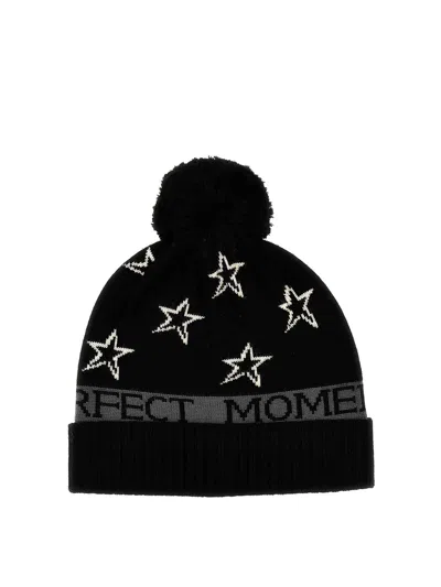 Perfect Moment Pm Star Beanie In Black
