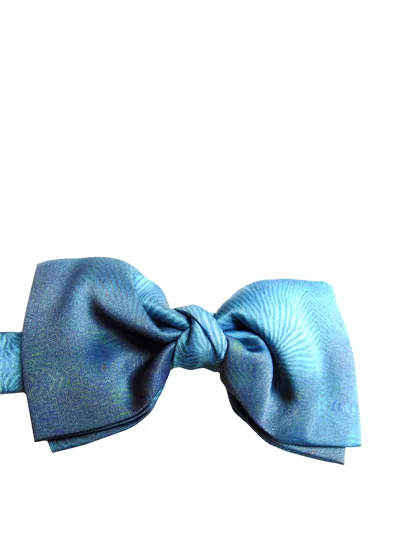 Maria Enrica Nardi Vietri Handmade Silk Bow Tie In Light Blue