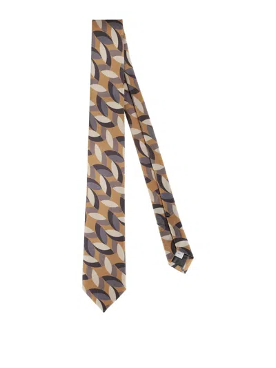 Errico Formicola Silk Tie In Multicolour