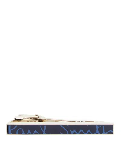 Paul Smith Tie Clip With Logo In Blue