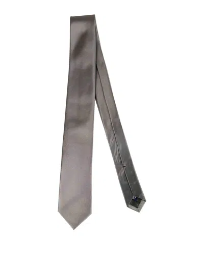 Errico Formicola Silk Tie In White