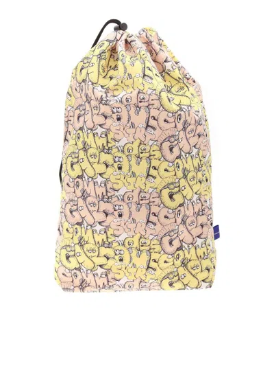 Comme Des Garçons Shirt Kaws Backpack In Yellow