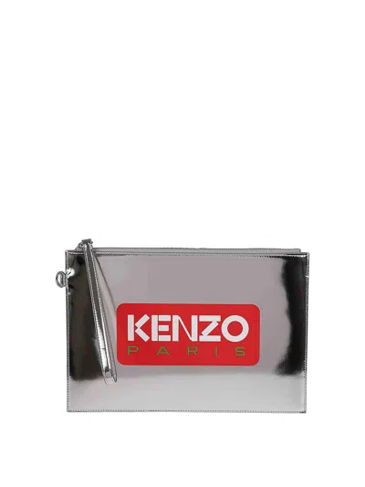 Kenzo Clutch In Silver