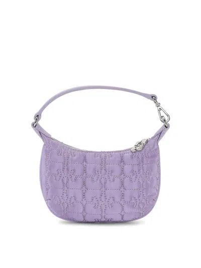 Ganni Butterfly Mini Bag In Light Purple
