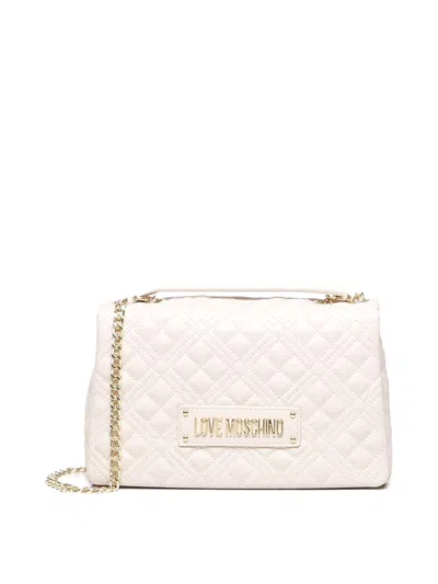 Love Moschino Bag With Shoulder Strap With Logo In White