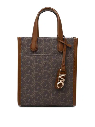 Michael Kors Monogrammed Bag In Brown