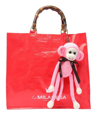 La Milanesa Sbagliato Shopping Bag In Red