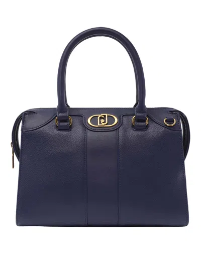 Liu •jo Logo Handbag In Blue