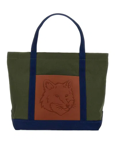 Maison Kitsuné Tote Bag With Logo In Multicolour
