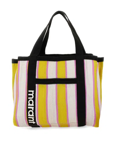 Isabel Marant Darwen Shopper Bag -  - Nylon - Yellow In Multicolour