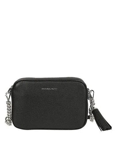 Michael Kors Black Leather Ginny Cross-body Bag