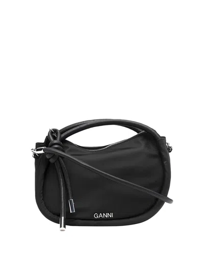Ganni Leather Blend Bag In Black