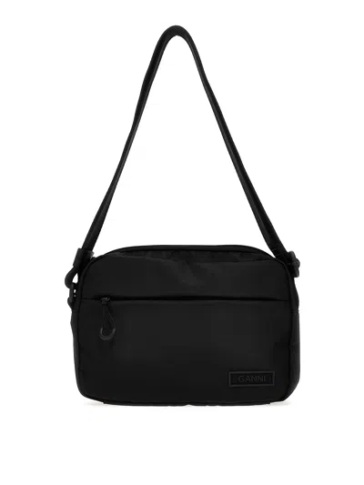 Ganni Crossbody Bag In Black