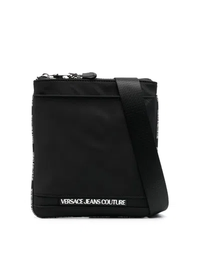 Versace Jeans Couture Messenger Bag In Black