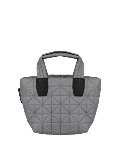 Veecollective Mini Quilted Tote Bag In Grey