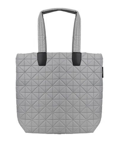 Veecollective Vee Collective Large Vee Geometric Tote Bag In Grey