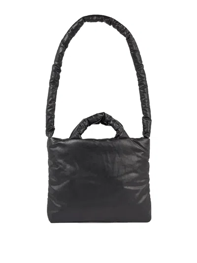 Kassl Editions Kassl Leather Lacquer Bag In Black