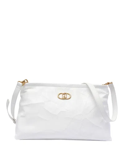 Liu •jo Logo Crossbody Bag In White