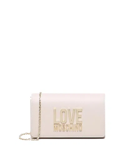 Love Moschino Smart Daily Shoulder Bag In White
