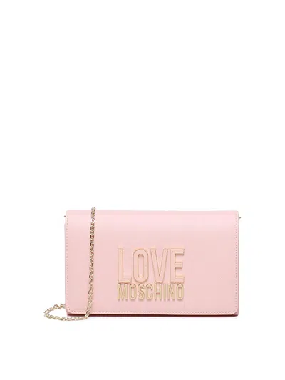 Love Moschino Smart Daily Shoulder Bag In Nude & Neutrals