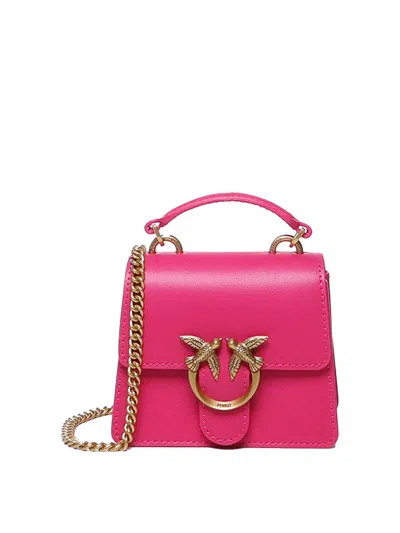 Pinko Love One Micro Handbag In Nude & Neutrals