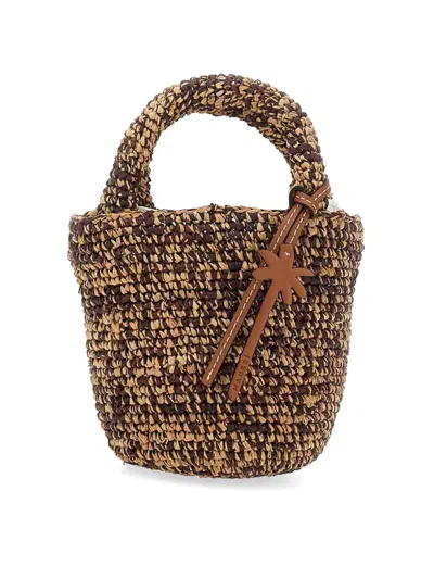Manebi Mini Summer Bag In Brown
