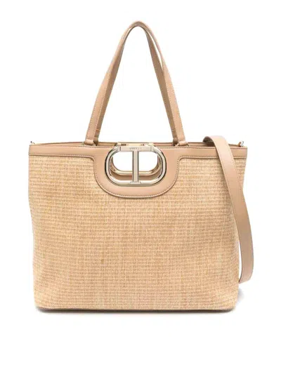 Twinset Tote Bag In White