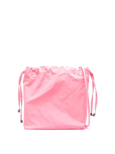 Aspesi Logo-patch Crossbody Bag In Pink