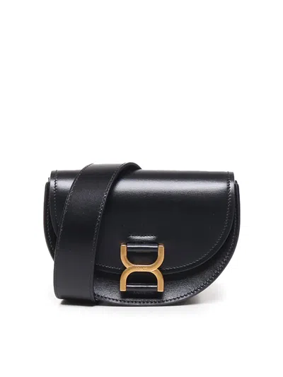 Chloé Marcie Mini Flap Bag In Black