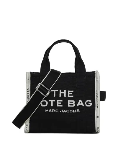 Marc Jacobs The Jacquard Small Tote Bag In Black