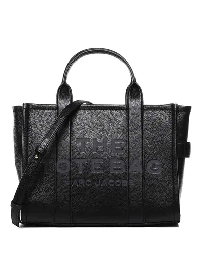 Marc Jacobs The Tote Bag Medium Leather Tote In Black