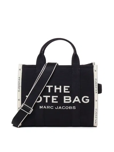 Marc Jacobs The Jacquard Medium Tote Bag In Black