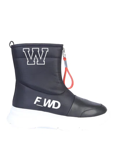 Fwrd Leather Boot In Black