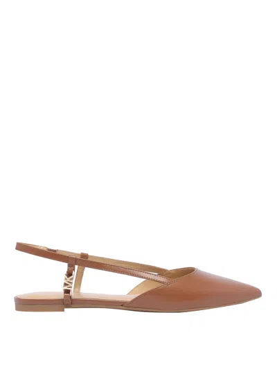 Michael Michael Kors Flat Shoes In Brown