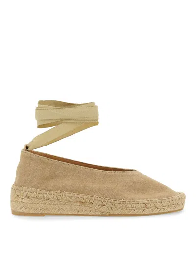 Castaã±er Gea Flat Espadrilles In Beige