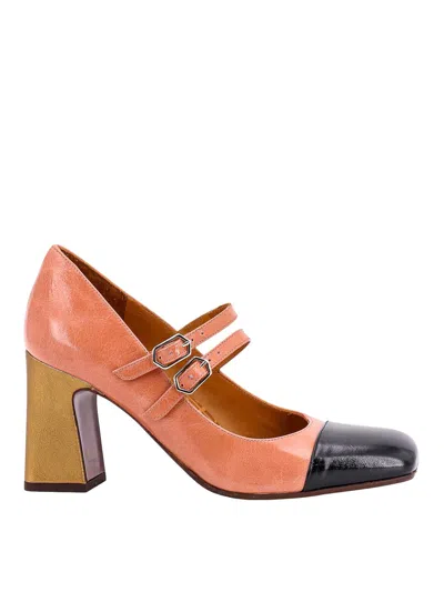 Chie Mihara Oly Patent Leather Pumps In Orange