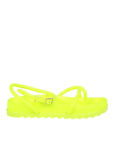 Chiara Ferragni Neon Sandals In Yellow