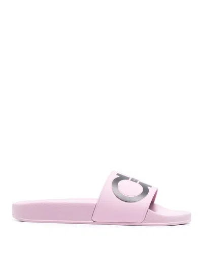Ferragamo Open-toe Sandals In Pink