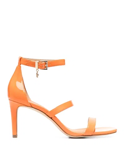 Michael Kors Open-toe Strap Sandals In Orange