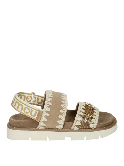 Mou New Bio Sandal Back Strap Ro In Gold