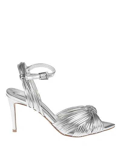 Ncub Clara 36 Laminate Sandals In Silver