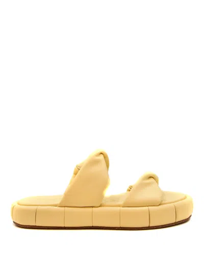 Themoirè Sandals In Cream