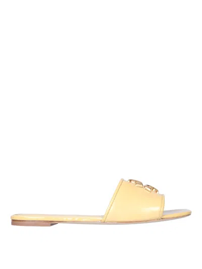 Tory Burch Eleanor Slide Sandals In Yellow