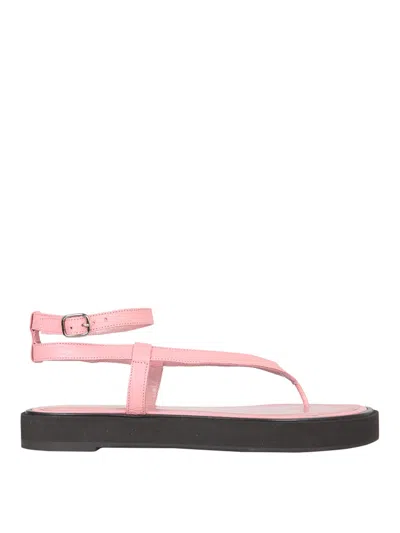 By Far Cece Thong Sandals In Nude & Neutrals
