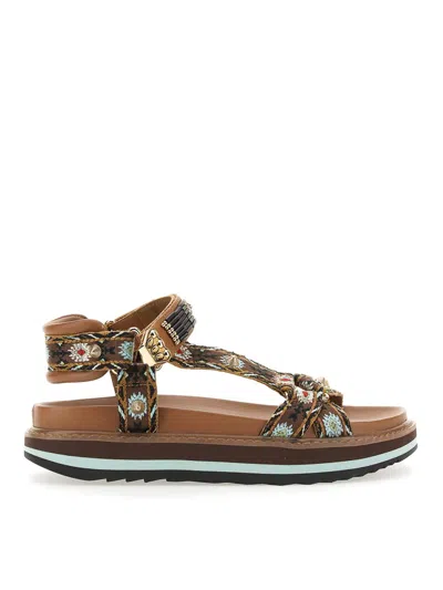 Ash Ethnic Sandal. In Brown