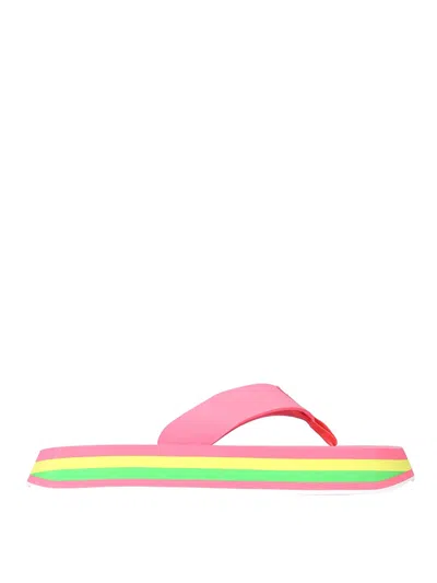 Msgm Womens Fuchsia Other Materials Sandals In Multicolour