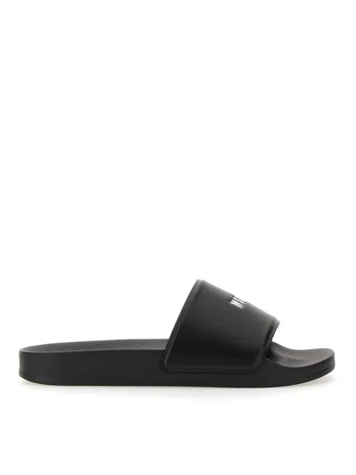 Msgm Slide Sandal In Black