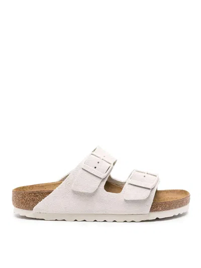 Birkenstock Arizona Leather Sandals In White