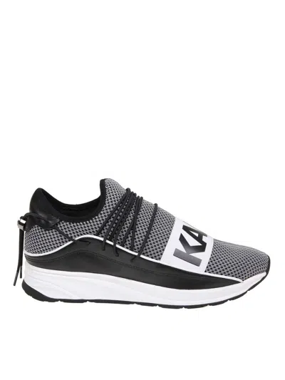 Karl Lagerfeld Fabric Sneakers With Logo In Black