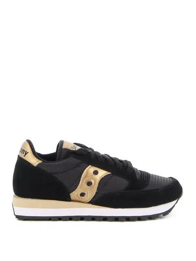 Saucony Jazz Original Suede And Fabric Trainers In Black